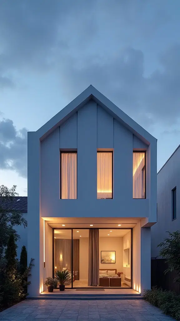 elegant window frame lighting