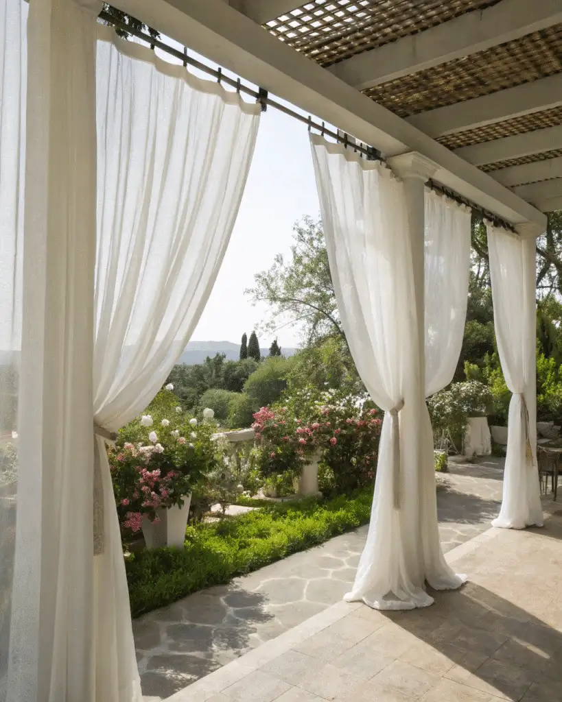 Sheer White Curtains