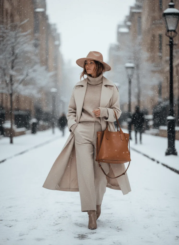 Neutral monochrome outfit