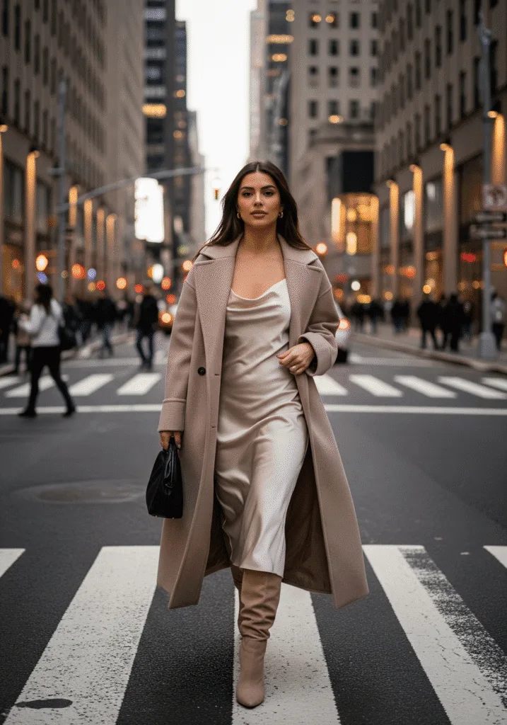 Satin Slip Dress Holiday Style