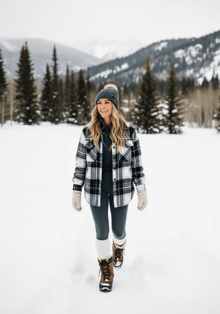 Thermal Leggings with Snow Boots