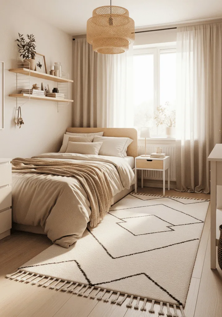 Narrow Rugs in Small Bedrooms