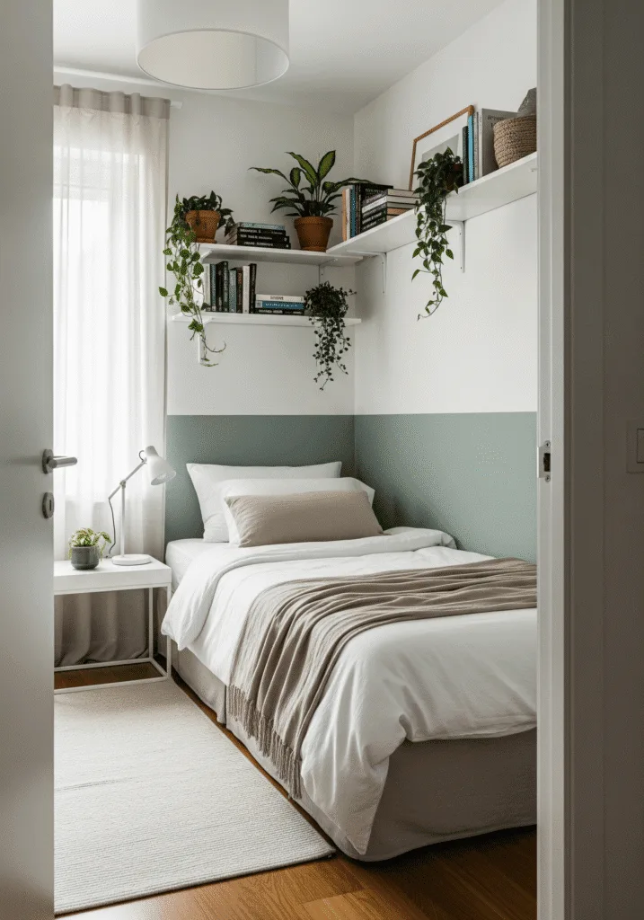 Accent Wall in Small Bedroom