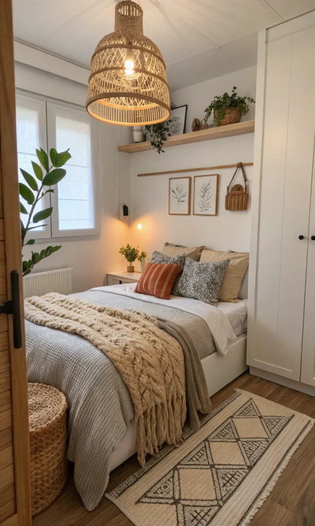 Cozy layered bedding