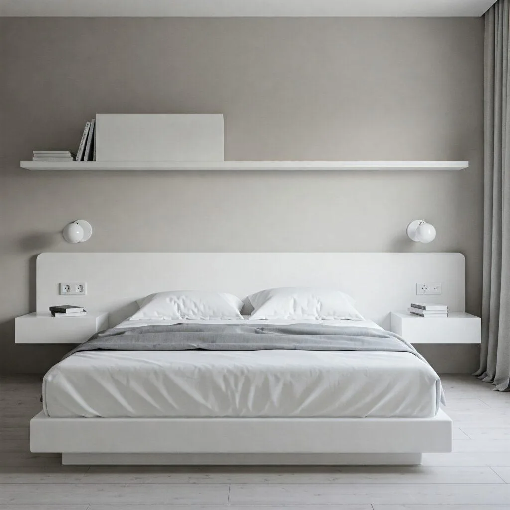 Loft bed with desk underneath