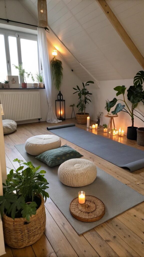 Yoga retreat in loft
