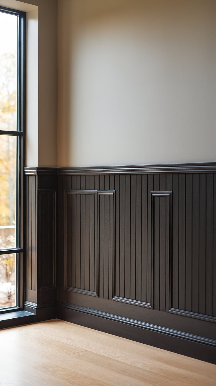 Small electric outdoor fireplace with nearby bench and starry sky