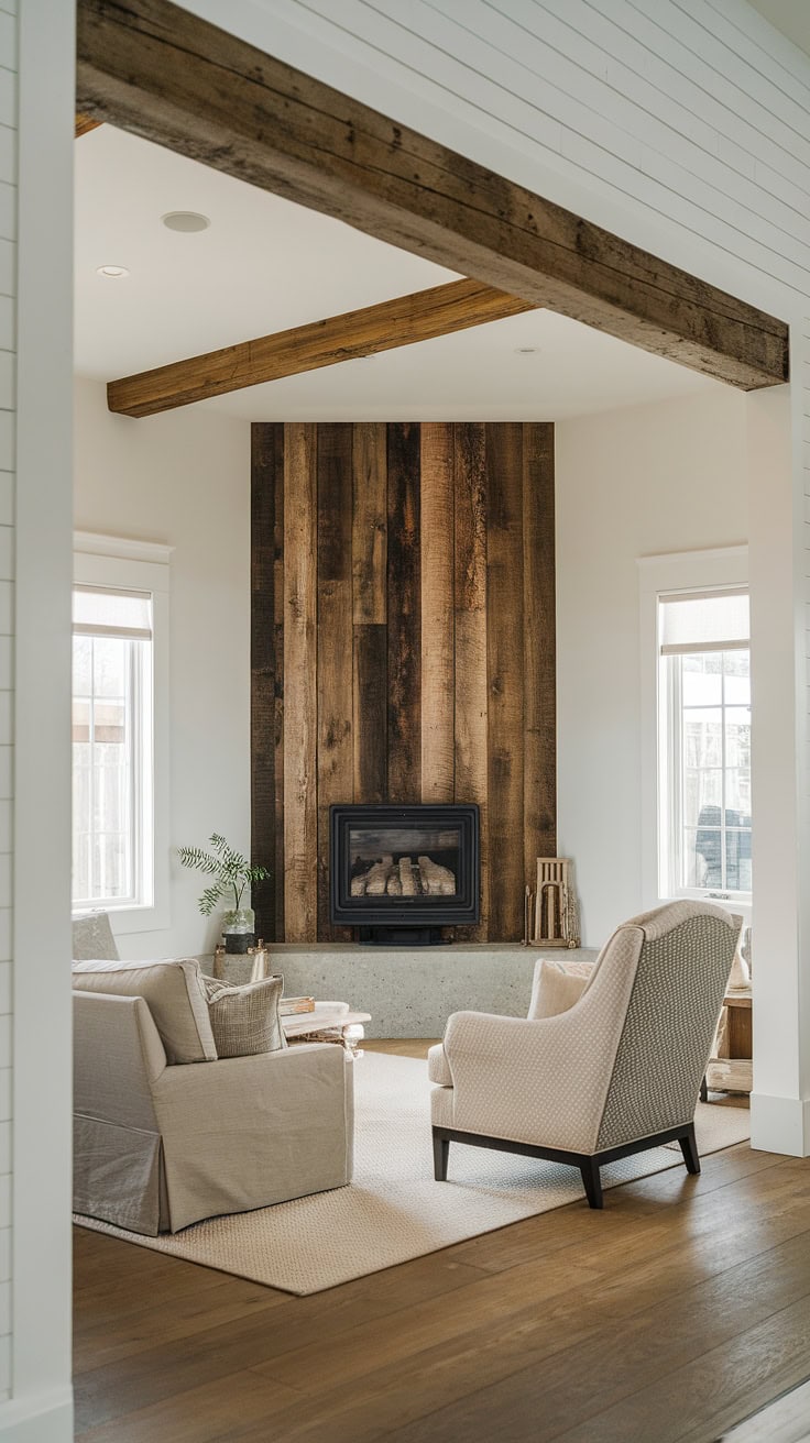 Rustic Modern Fireplace