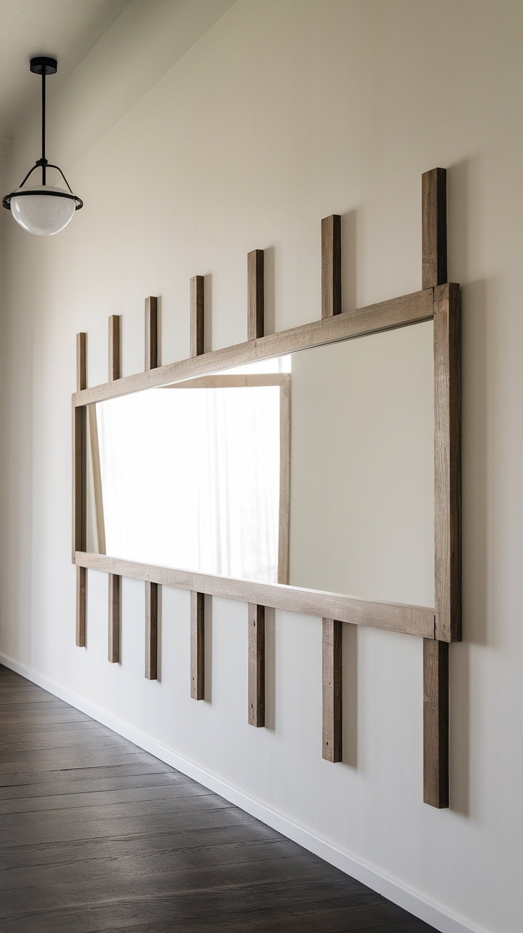 Bedroom entrance with corridor mirror ideas