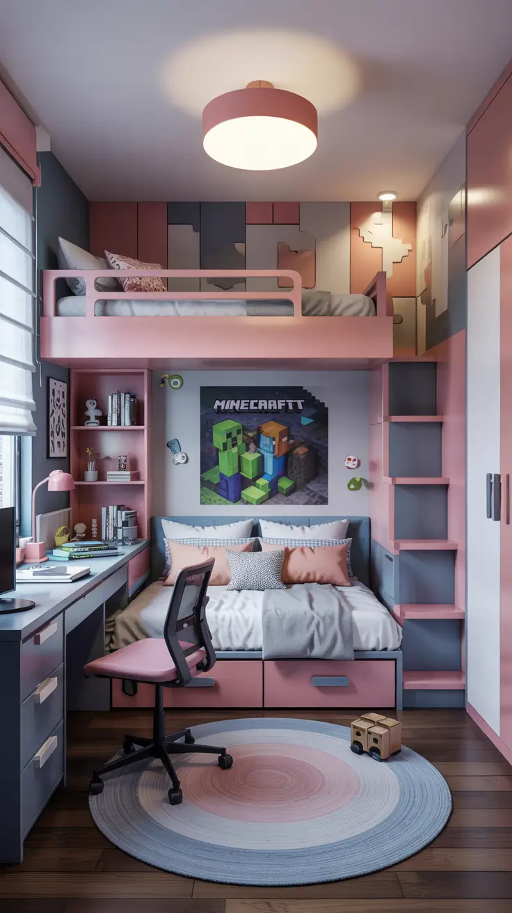 Small Bedroom Shared by Sisters