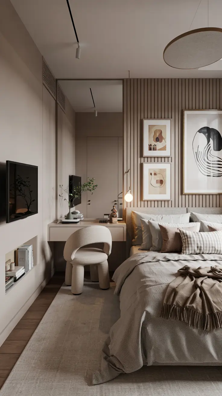 Balanced Small Bedroom Decor