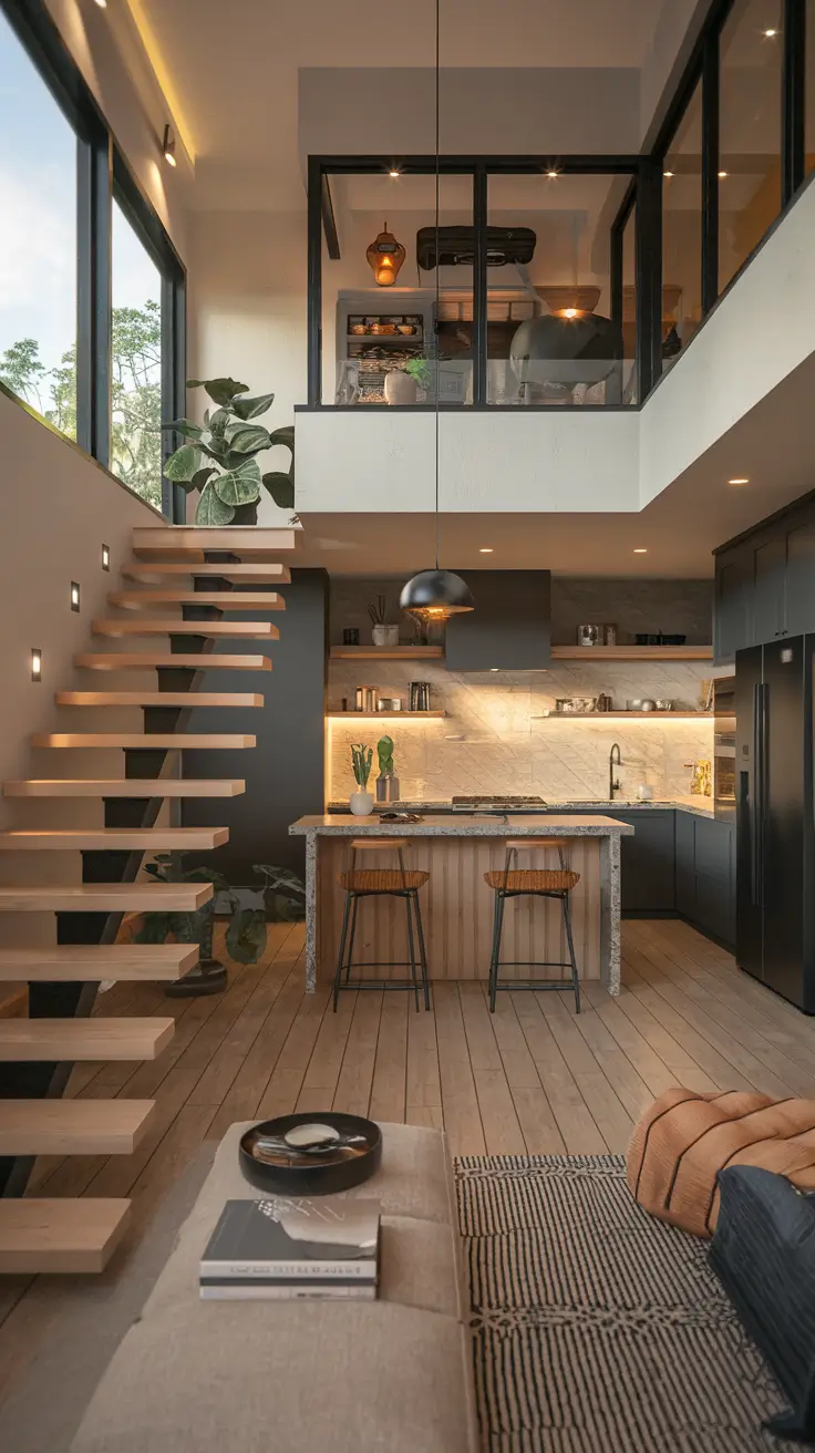 Modern Split-Level Kitchen Design Ideas