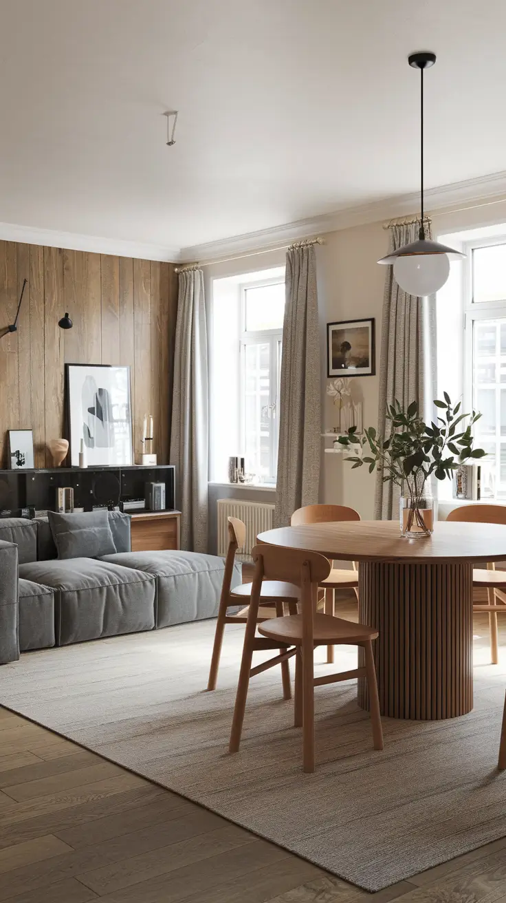 Unified Dining and Kitchen Design