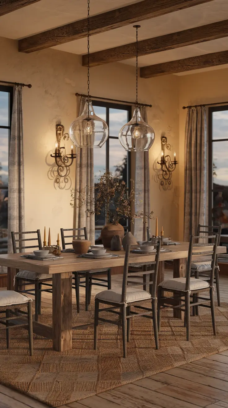 Rustic Dining Room Ambiance