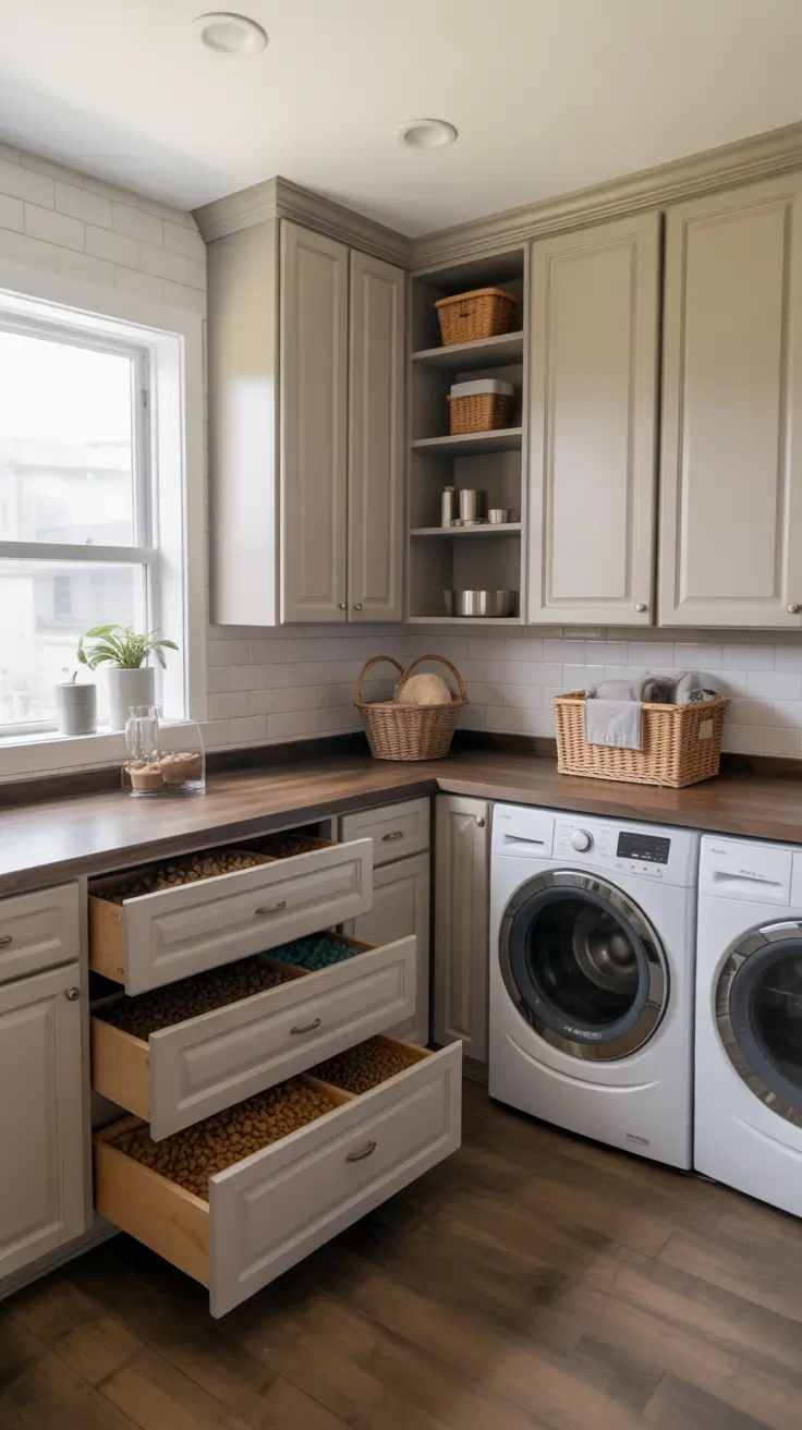 Pet Food Storage in Laundry Rooms