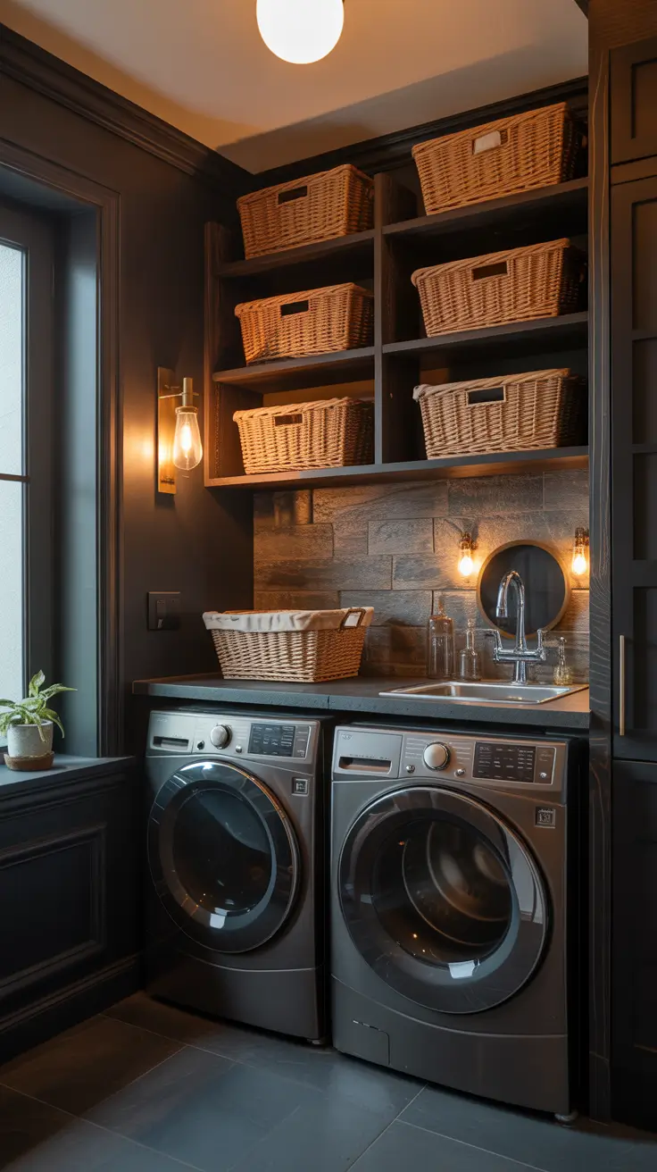 Moody Laundry Room Design Ideas