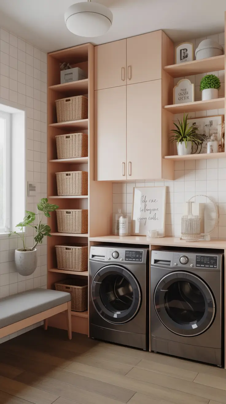 Decor-Focused Laundry Room
