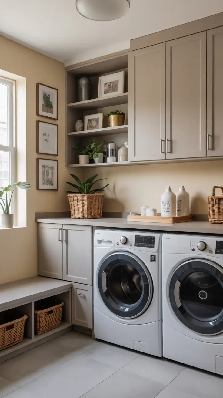 Decor-Focused Laundry Room