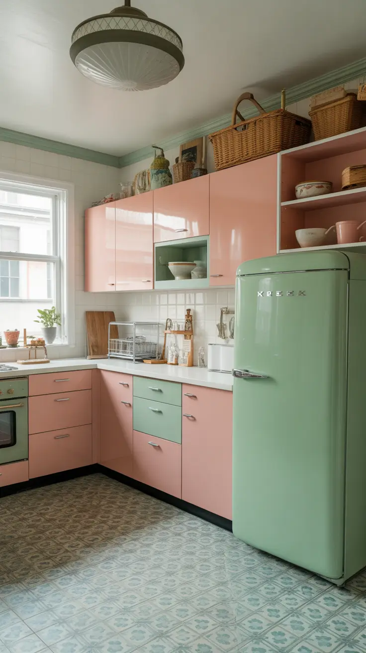 1950s Mint Green Vintage Kitchen