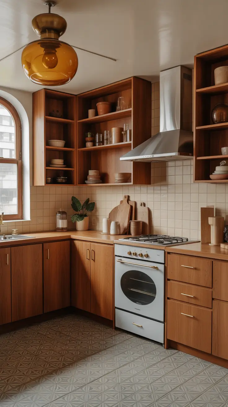 1970s Inspired Vintage Kitchen