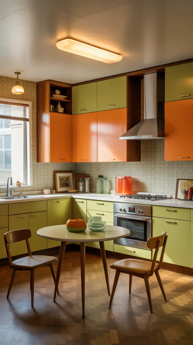 1960s Inspired Vintage Kitchen