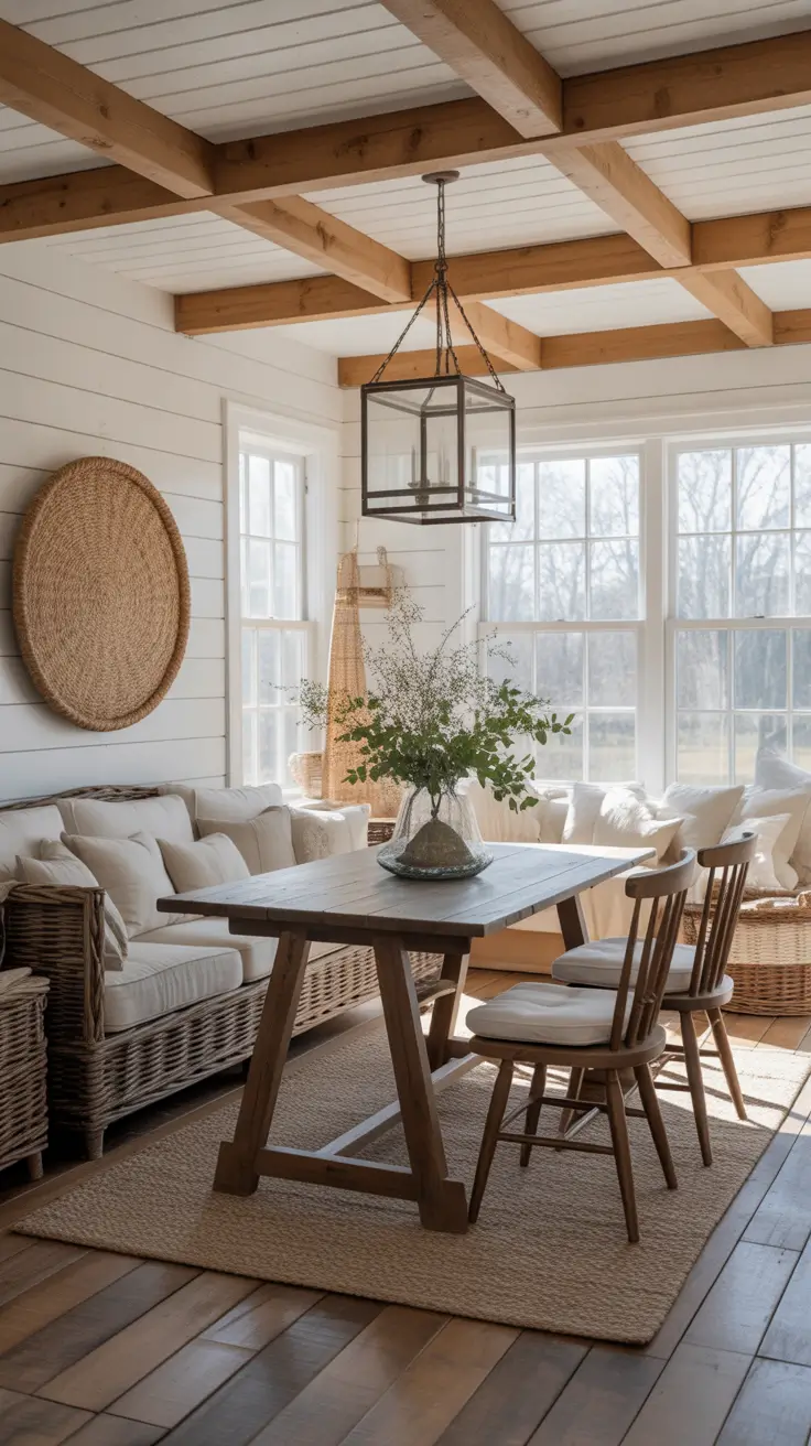 Rustic Farmhouse Sunroom