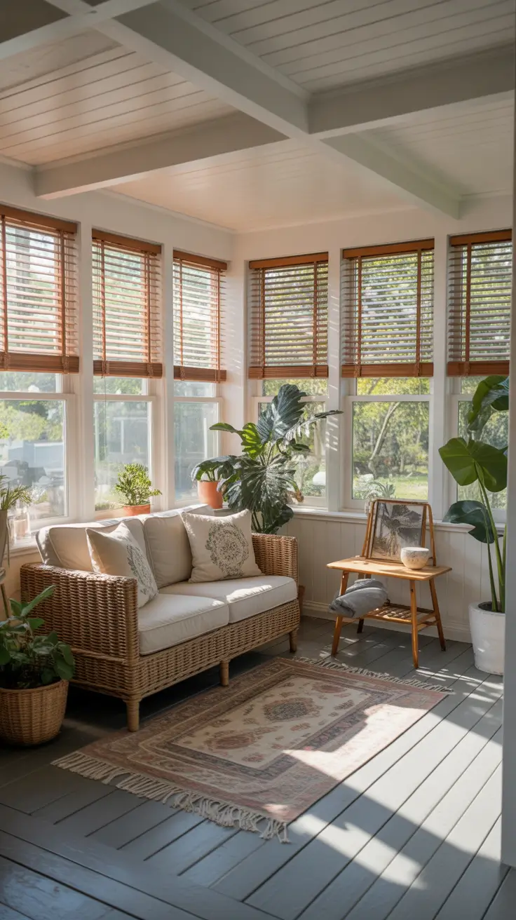 Cozy Indoor Sunroom
