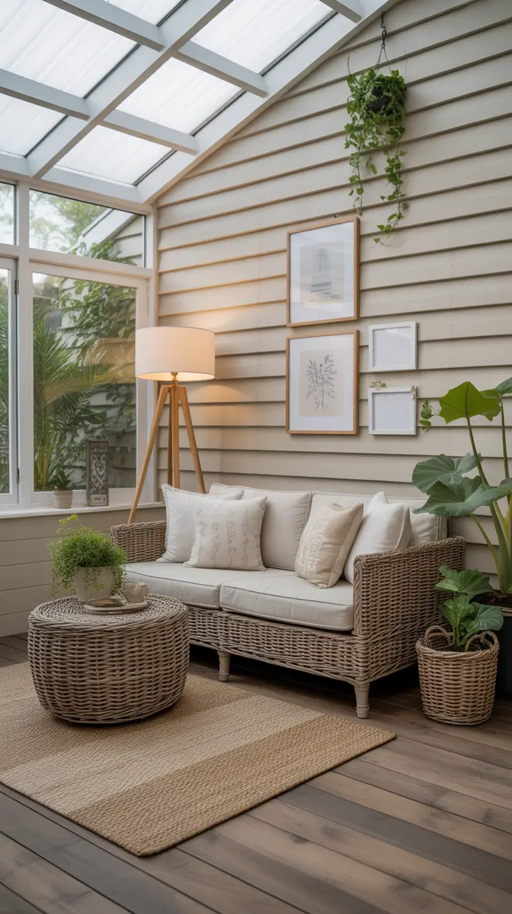 Balanced Sunroom Decor