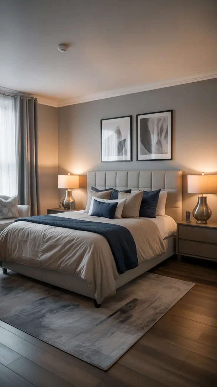 Gray Bedroom for Couples