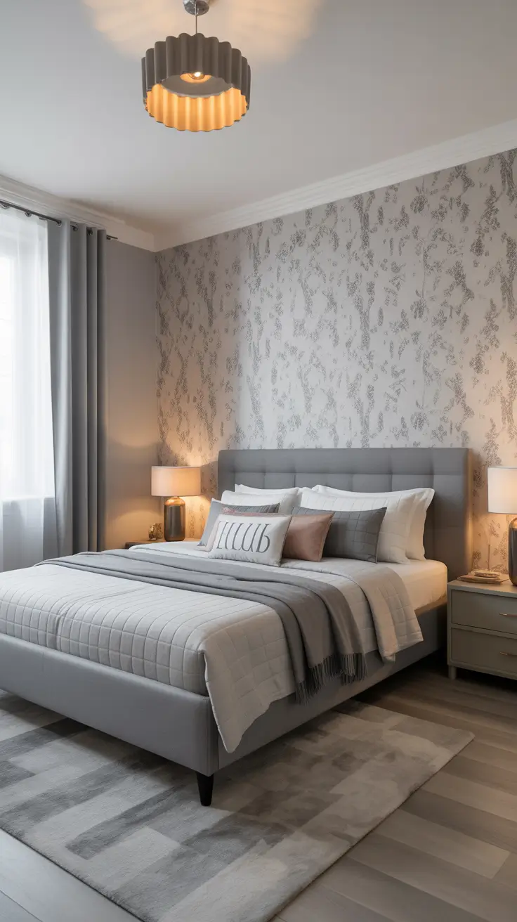 Gray Bedroom Wallpaper Ideas