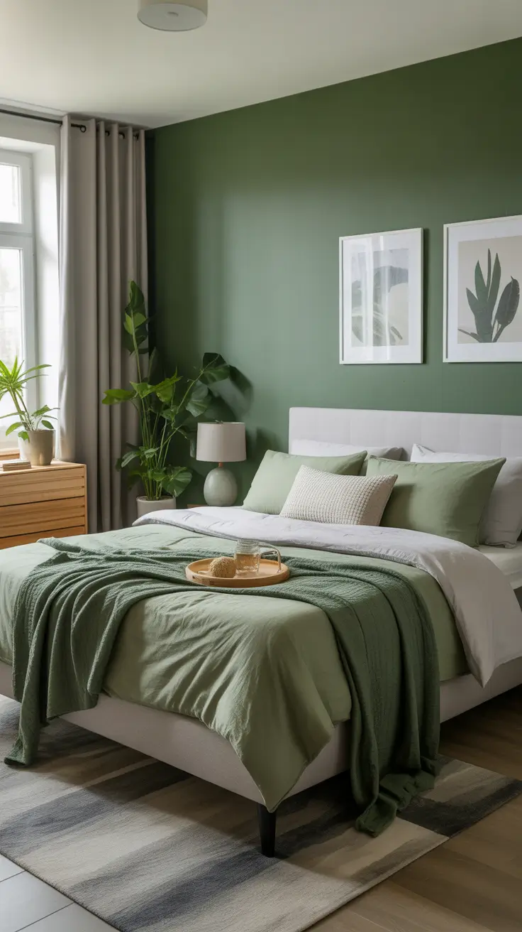 Green and Gray Bedroom Ideas