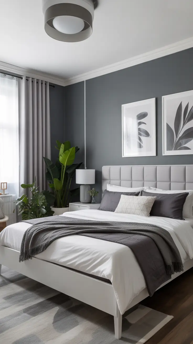 White and Gray Bedroom Ideas