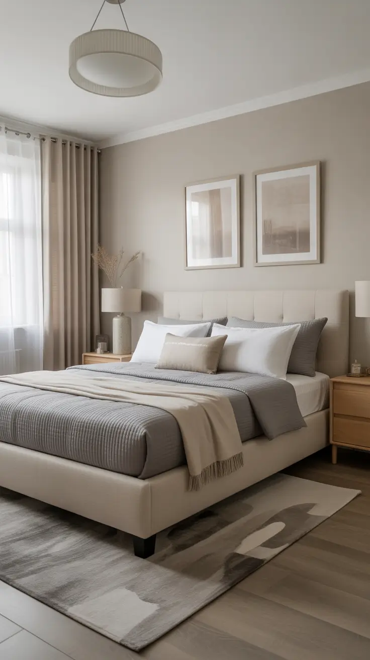 Beige and Gray Bedroom Ideas