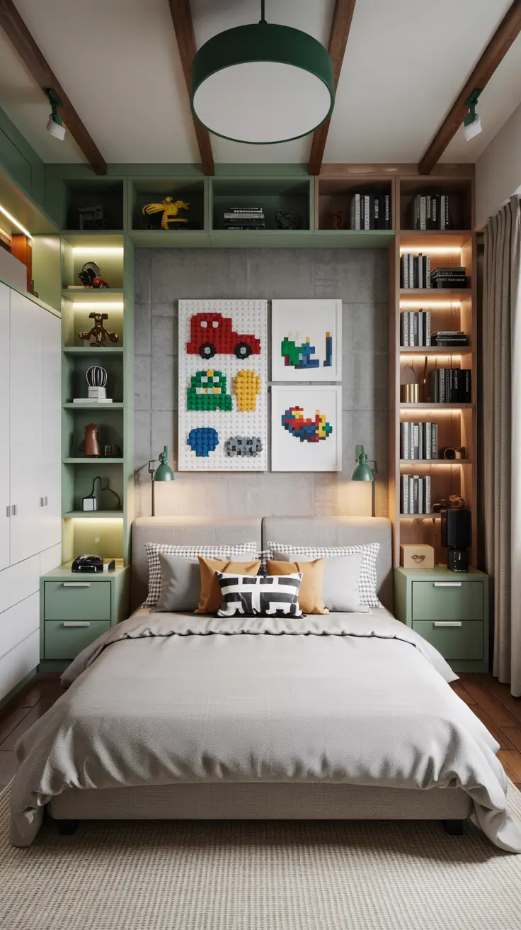 Organized Lego Display Bedrooms
