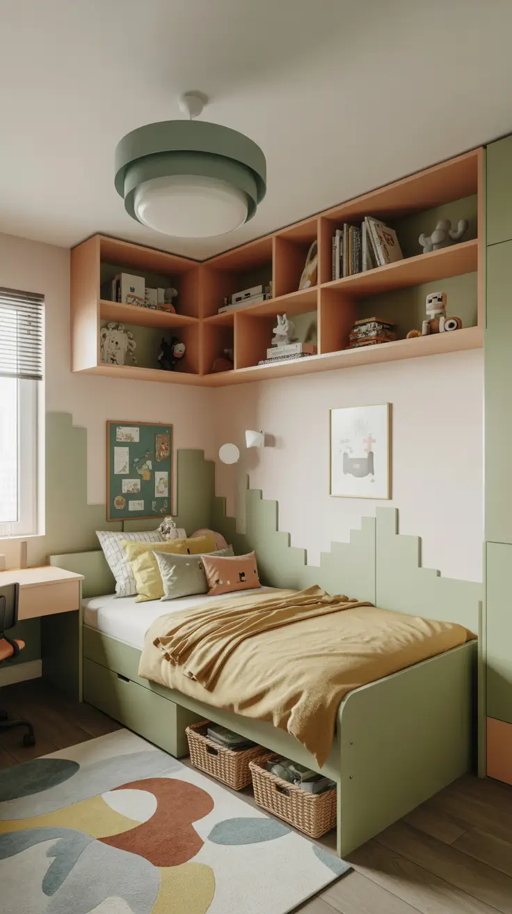 Playful and Practical Kids Bedroom