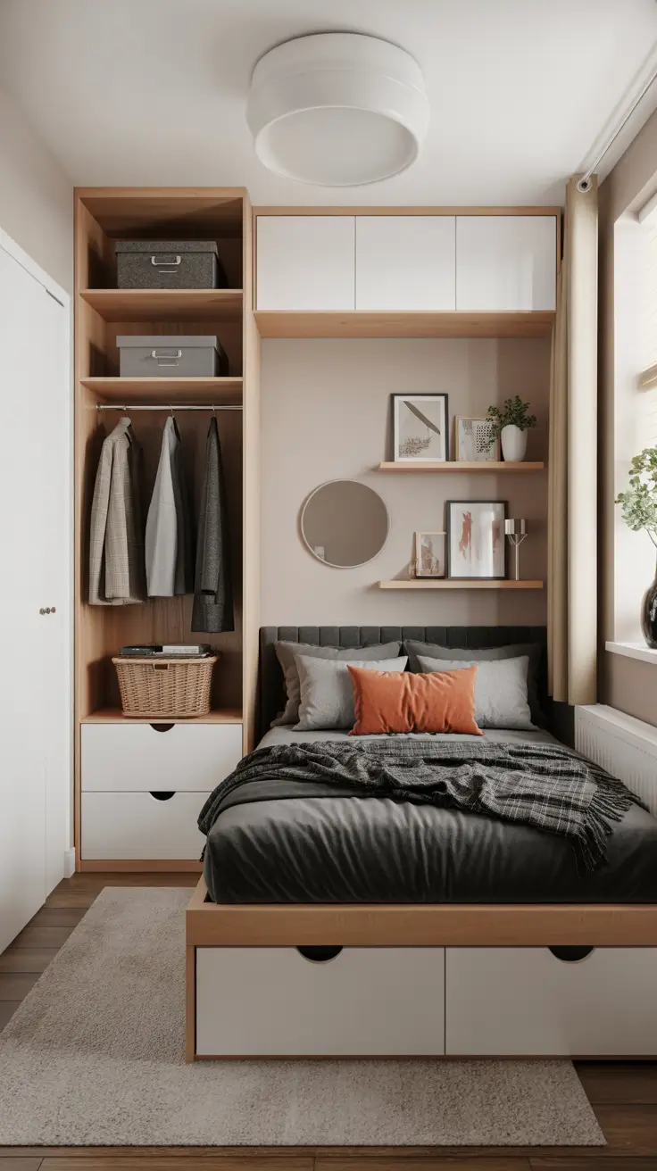 Space-Smart Apartment Bedroom