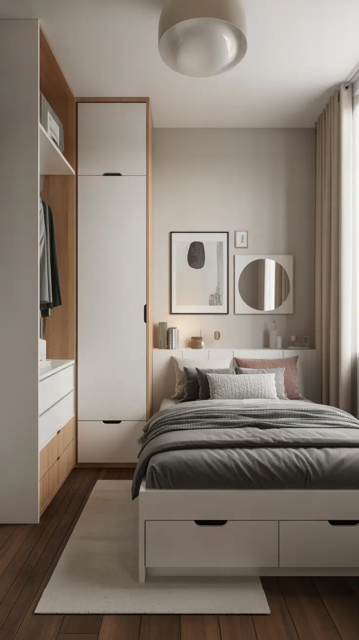 Compact Apartment Bedroom Design