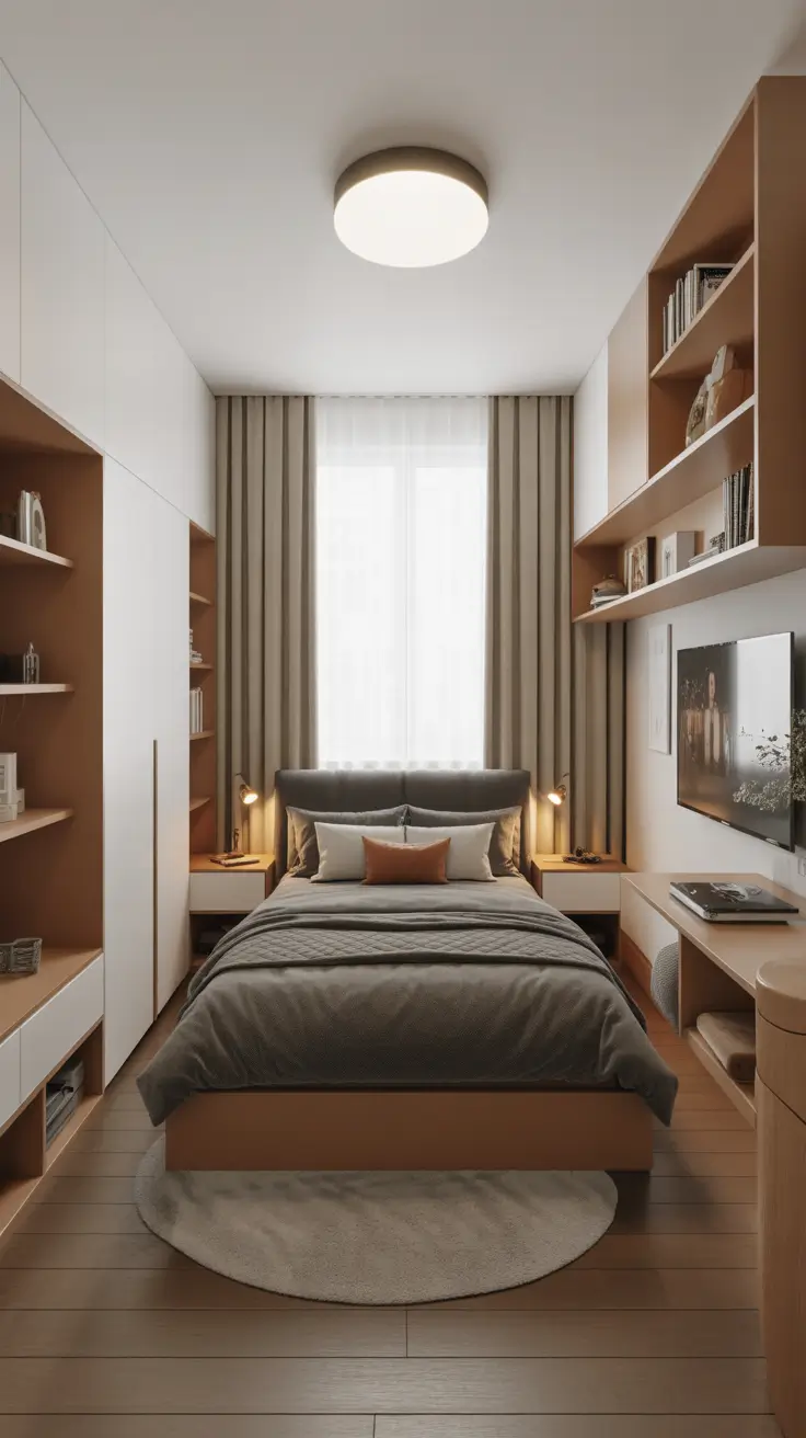 Efficient Layout in a Small Bedroom