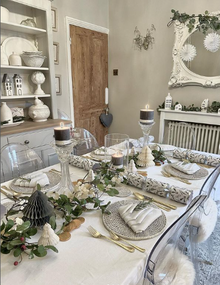 Traditional Christmas Charm Table