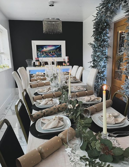Modern Minimalist Christmas Table