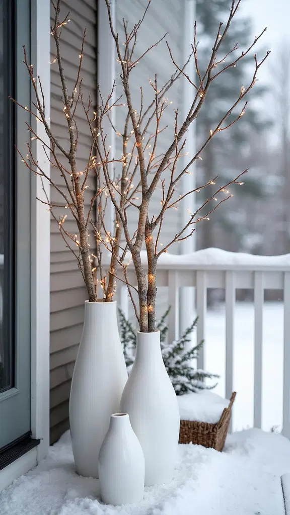serene nordic forest branch arrangements