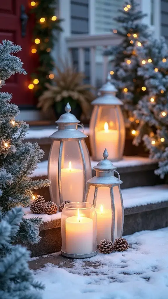 ethereal frosted glass lantern holiday lighting
