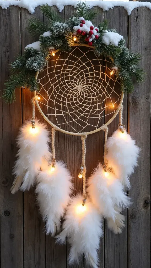 personalized rustic boho outdoor Christmas decorations
