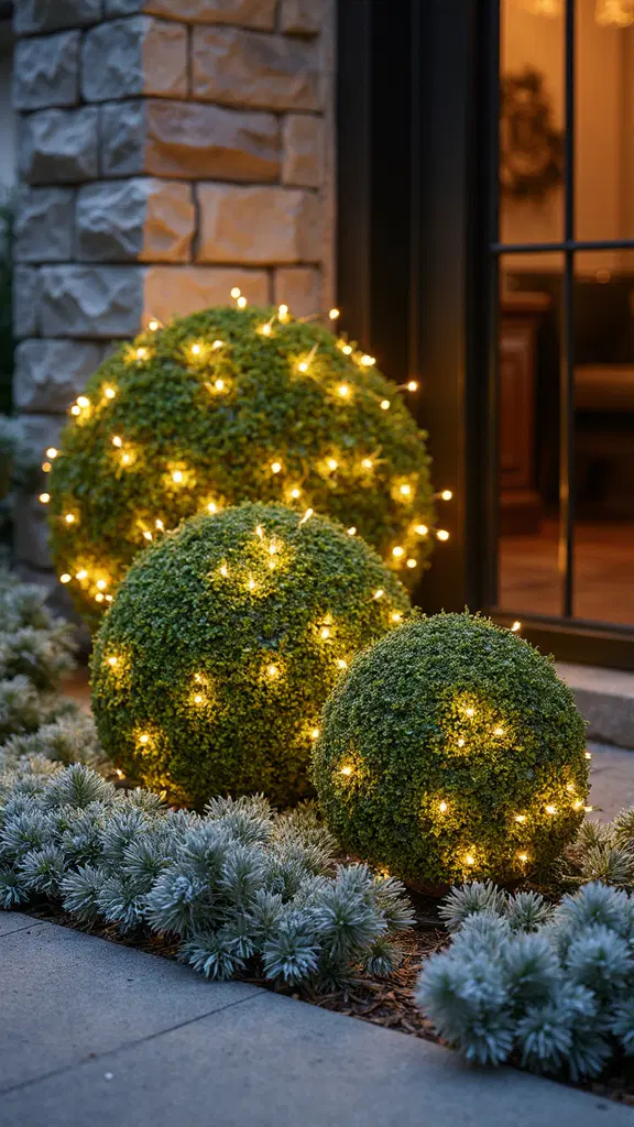 radiant boxwood holiday sphere decorations