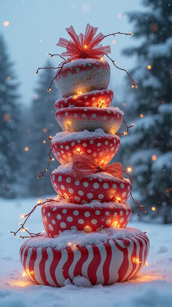 stacked quirky oversized gift display