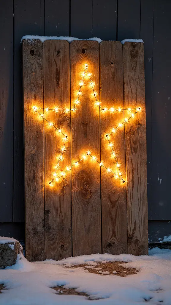 illuminated nighttime christmas display board