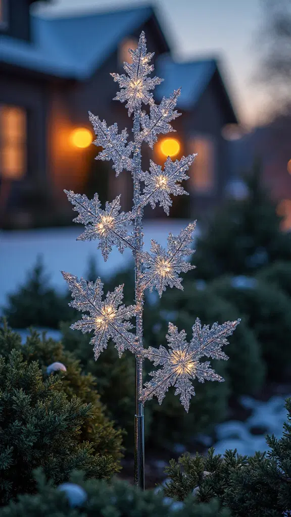 shimmering glowing serene holiday decor