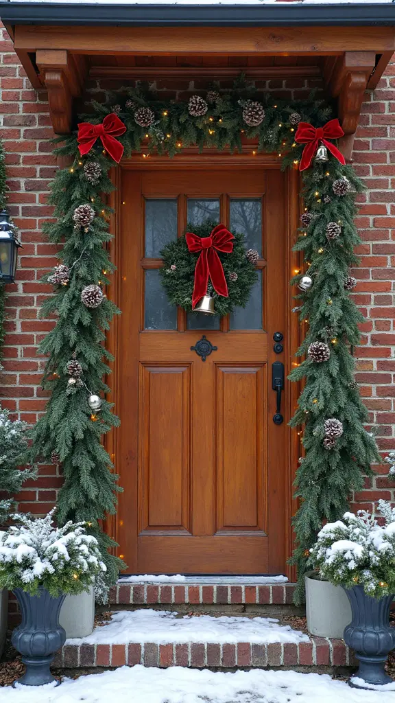 festive door frame decorations