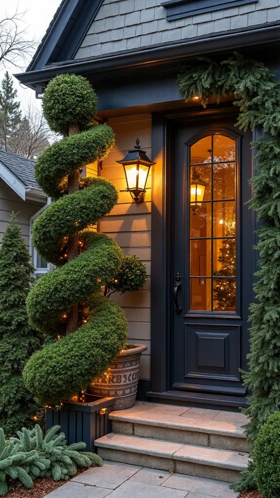 showstopping outdoor holiday corner decorations