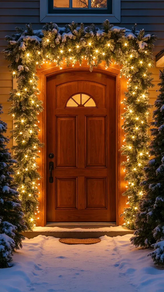 personalized door frame lighting installation
